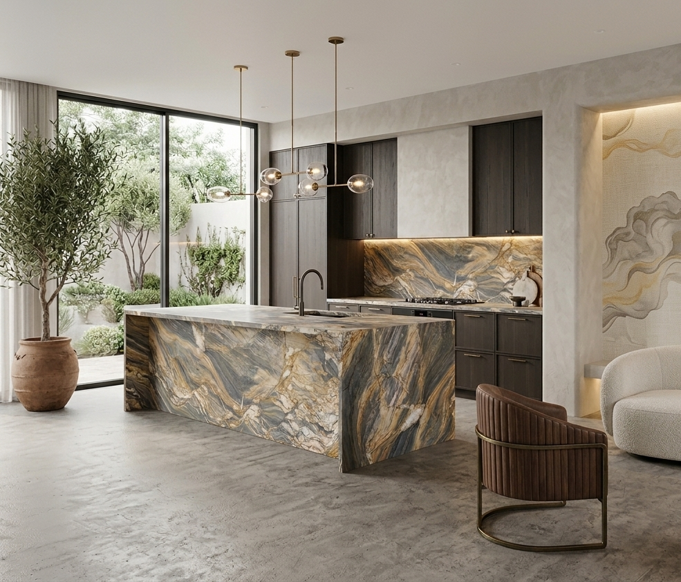 Fusion Blue Wow Kitchen