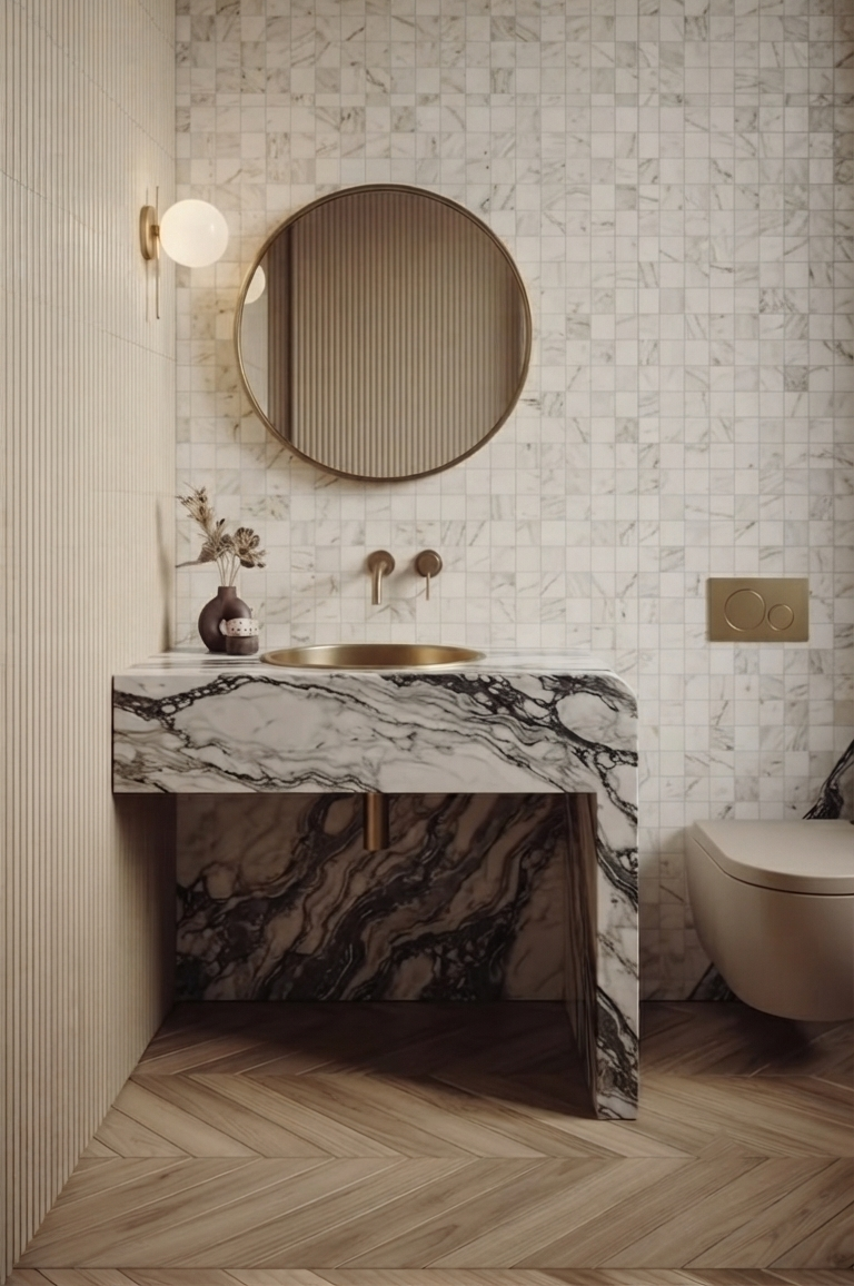 Arabescato Corhcia Fantastico Bathroom