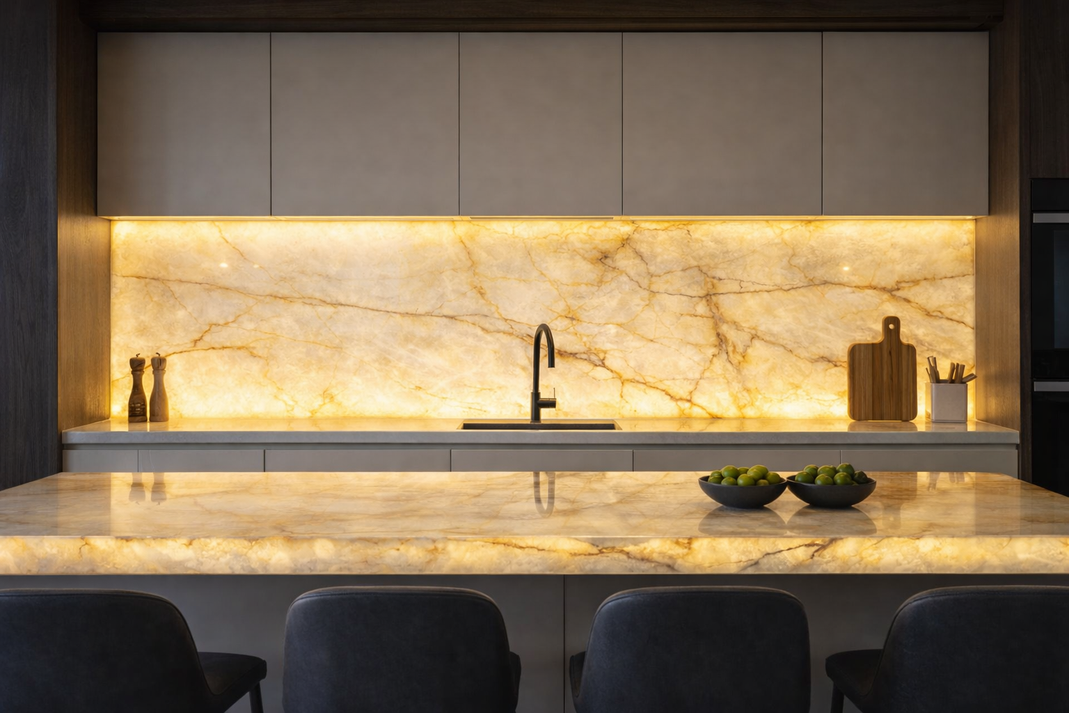 Perla Cristallo Kitchen Render