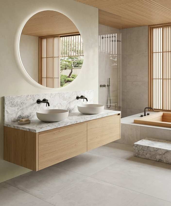 Arabescato Vagli Bathroom